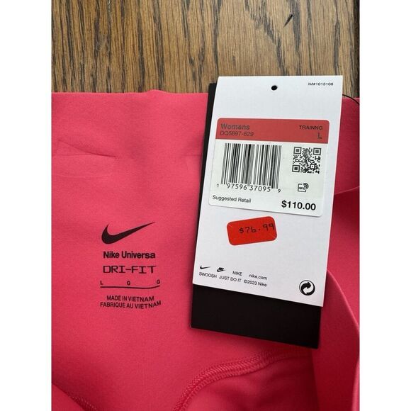 New Nike Women’s Universa Leggings High Rise 7/8 Aster Pink Large DQ5897-629 NWT - Picture 6 of 8